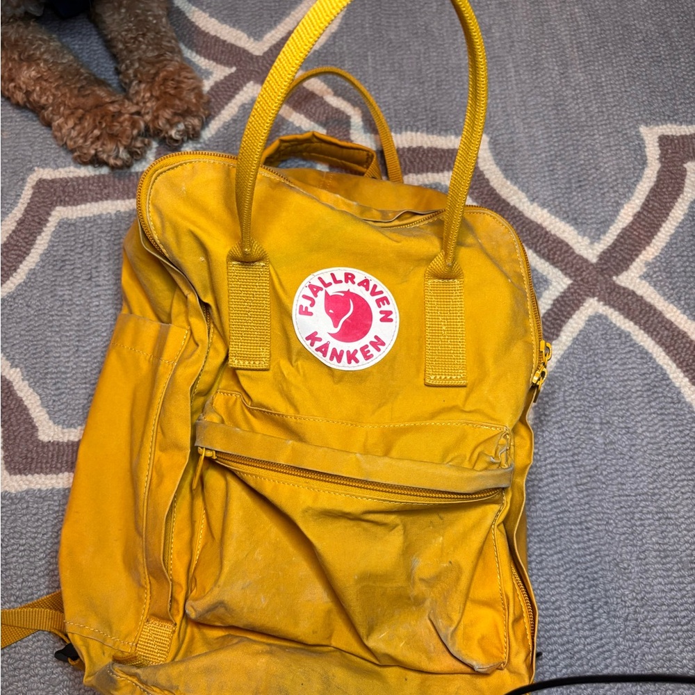 Fjallraven Kånken Yellow Backpack